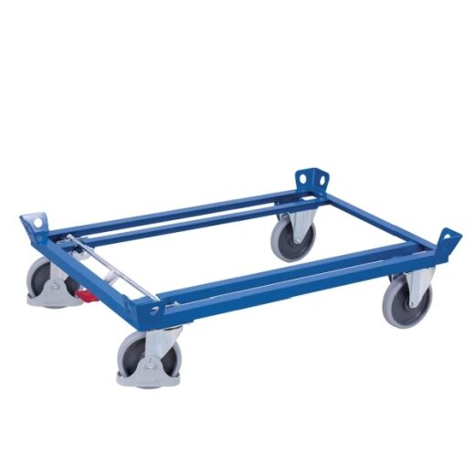 Fahrgestell für Europalette Gitterbox 1210x810mm