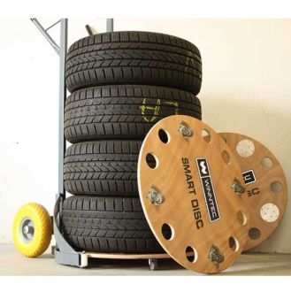 Rollbrett für Reifen und Felge Reifenkarre 5 Stück