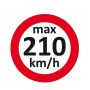 Geschwindigkeit Aufkleber Winterreifen max 180 km/h