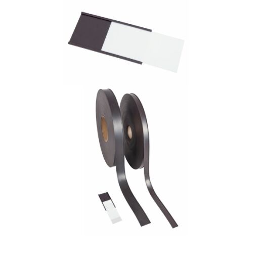 Magnet Etikettenträger mit Etikett Klarsichtfolie