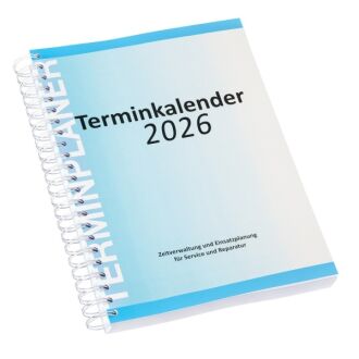 Terminkalender Werkstatt 2026 mit AW-Einheiten