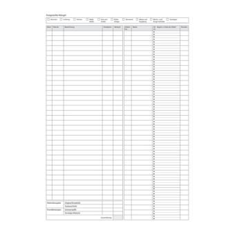 Formular Werkstatt-Auftrag 11 Positionen DIN A5