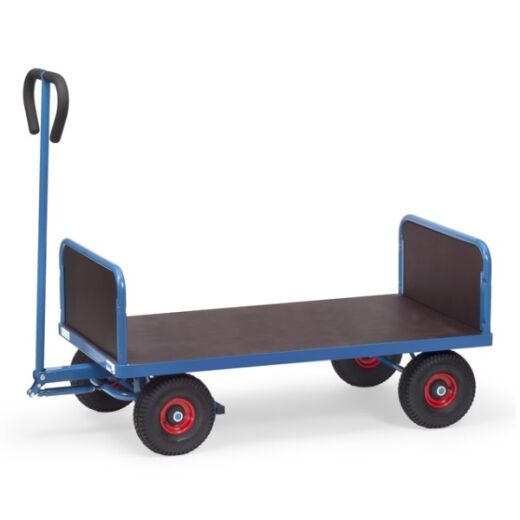 Handwagen mit 2 Wände aus Holz 2-Achser