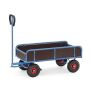 Handwagen 2-Achser mit 4 Wände aus Holz