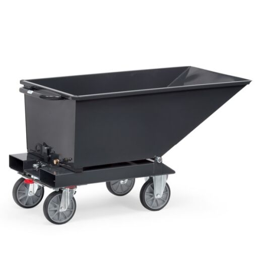 Muldenkipper 250 Liter ohne Ablasshahn grau