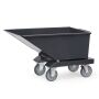 Muldenkipper 250 Liter mit Ablasshahn grau