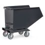 Muldenkipper 450 Liter mit Ablasshahn grau