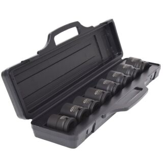 3/4" Sechskant-Kraft-Stecknuss-Satz kurz 24-38 mm