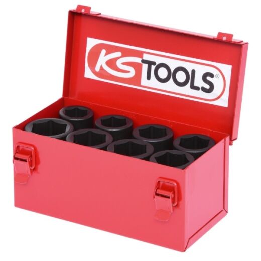 3/4" Sechskant-Kraft-Stecknuss-Satz 8-tlg lang