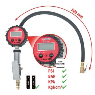 Digitaler Druckluft-Reifenfüllmesser 0-14 bar