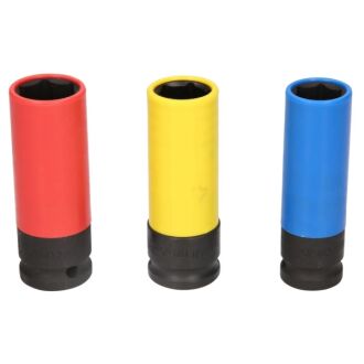1/2" Alu-Felge Kraft-Stecknuss Satz 3 teilig