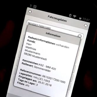 Reifendruck-Messgerät für Lager-System Reifen