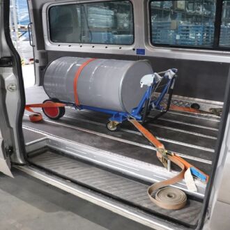 Fasskarre mit 2 Stützräder Totmannbremse
