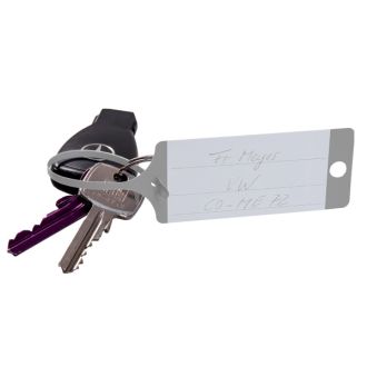 Schlüssel-Anhänger grau mit Schlaufe