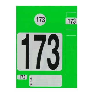Schlüssel-Anhänger Set nummeriert grün