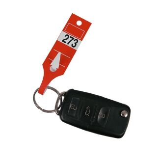 Auto Schlüssel-Anhänger Set nummeriert orange 300 Stück