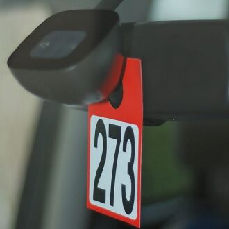 Auto Schlüssel-Anhänger Set nummeriert orange 300 Stück