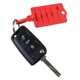 Auto Schlüssel-Anhänger Kunststoff rot 200...