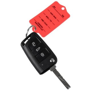 Auto Schlüssel-Anhänger mit Schlüsselringe rot 200 Stück
