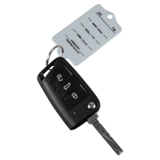 Auto Schlüssel-Anhänger mit Schlüsselringe grau 200 Stück