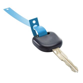 Schlüssel-Anhänger 2-seitig reißfest 1000 Stück blau