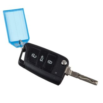 Auto Schlüssel-Anhänger Kunststoff blau 100...
