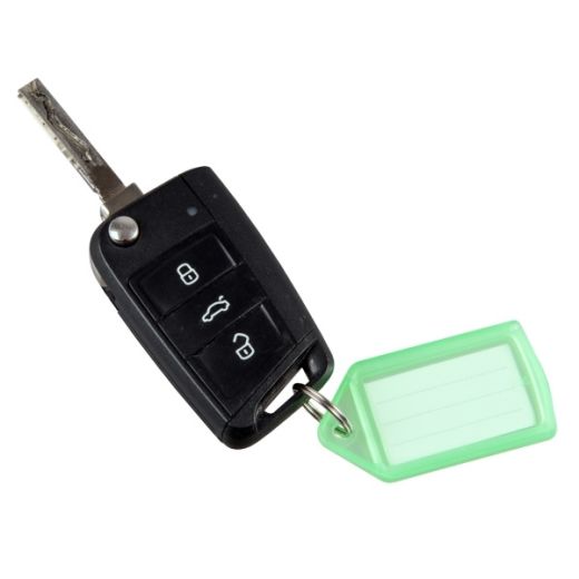 Auto Schlüssel-Anhänger mit Ringe Etiketten grün