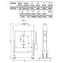 Werkstattpresse Handbedient 50 t