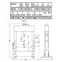 Motor-Werkstattpresse einfachwirkend 60 t