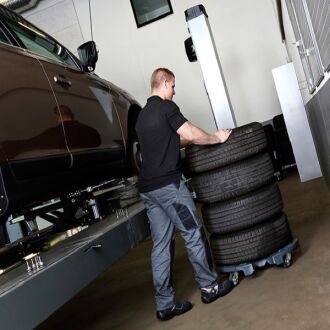 Reifen-Roller Wheel Trolley XL Set