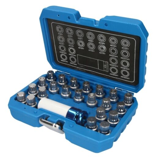 1/2" Felgenschloss-Satz für VW 23 teilig
