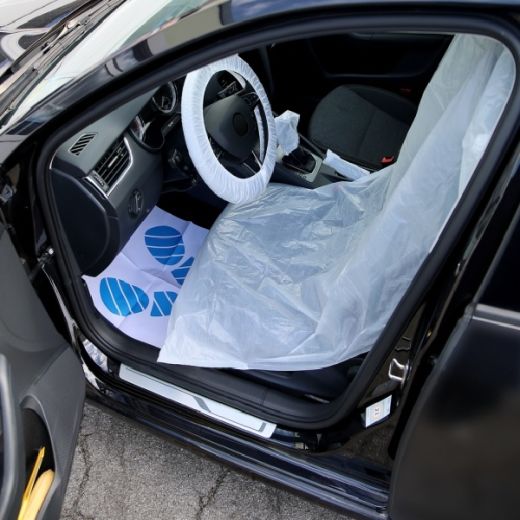 Kaufe Carbon Fiber Texture ABS Auto Schaltknauf Handbremse Schutz