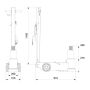 Luft-Hydraulisch Flugzeug-Heber 65 t