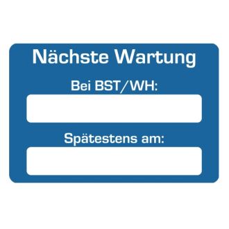 Aufkleber Etiketten nächste Wartung NFZ 250 Stück