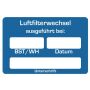 Aufkleber Luftfilter-Wechsel NFZ 250 Stück