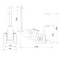 Luft-Hydraulik Schwerlast Wagenheber Bergbau 150 t