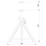 Abstützbock 16 t schwere Fahrzeuge 675 - 1125 mm