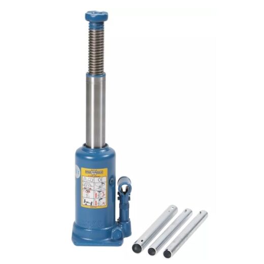 ECD Germany Hydraulischer Wagenheber bis 2,5T, TÜV/GS Zertifiziert, Hubhöhe 80-360 mm, 2x