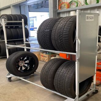 Reifenwagen 2 Ebenen für große Reifen 850 mm